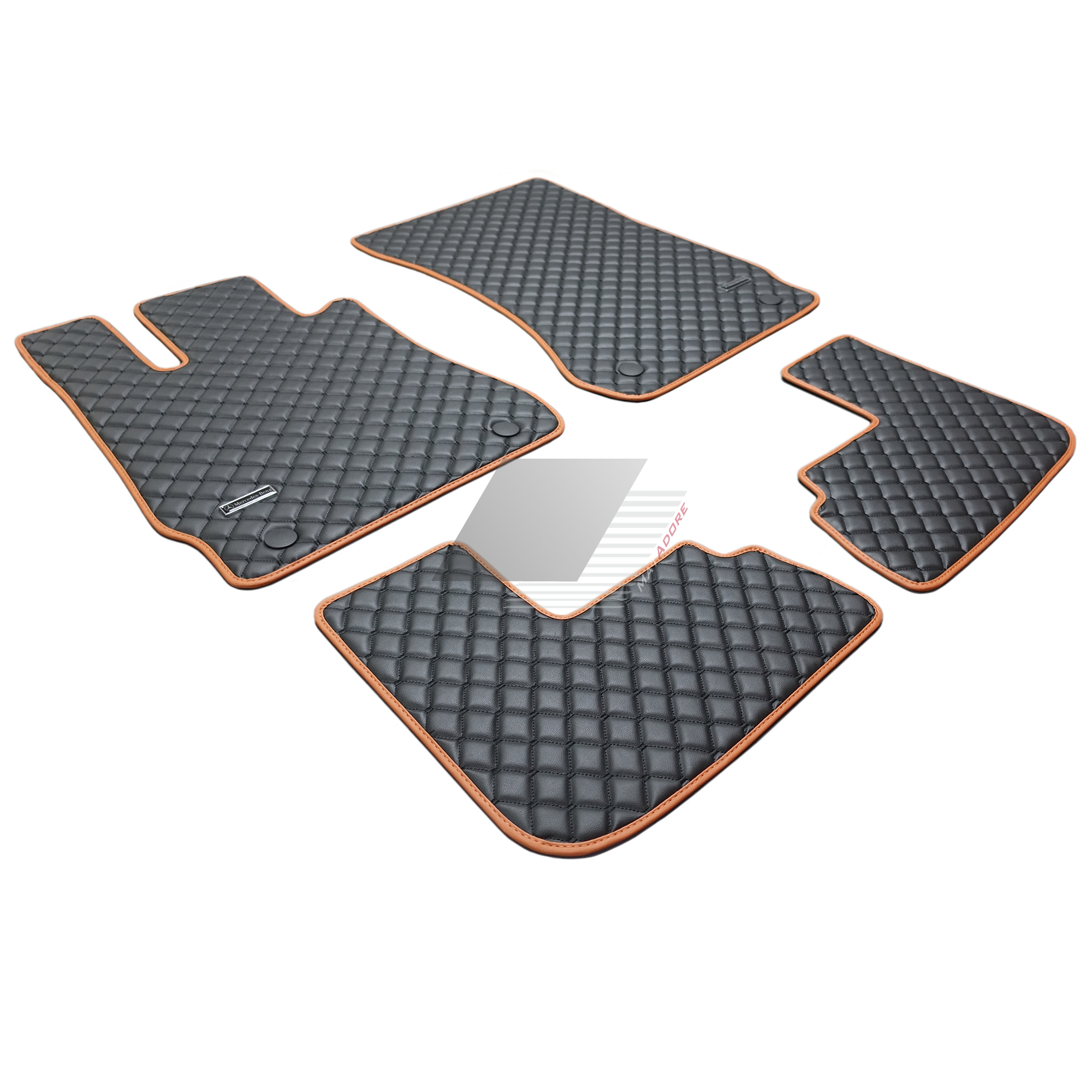 Mercedes X Class Leather Mats 2017 Onwards #Chrome